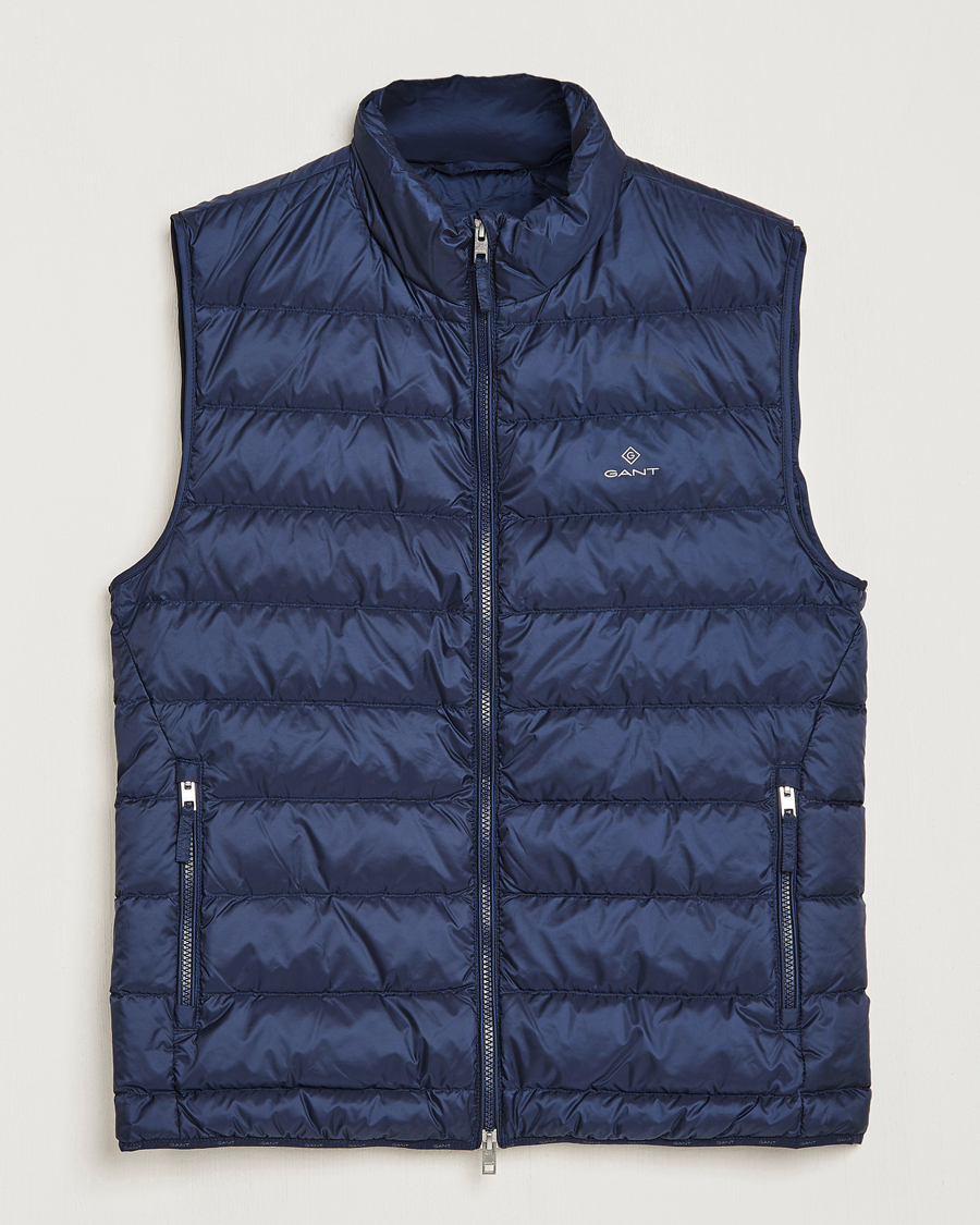Herren | Westen | GANT | The Light Down Gilet Evening Blue