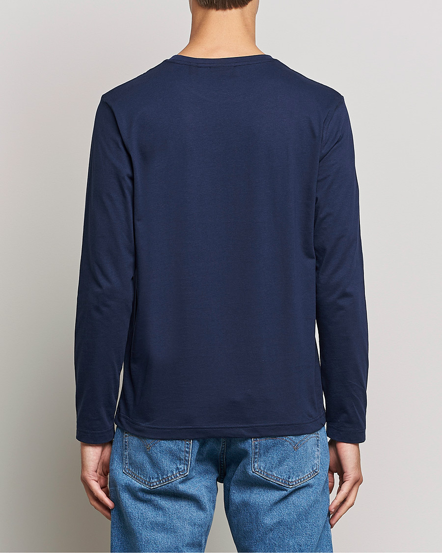 Herren | T-Shirts | GANT | The Original Long Sleeve T-shirt Evening Blue