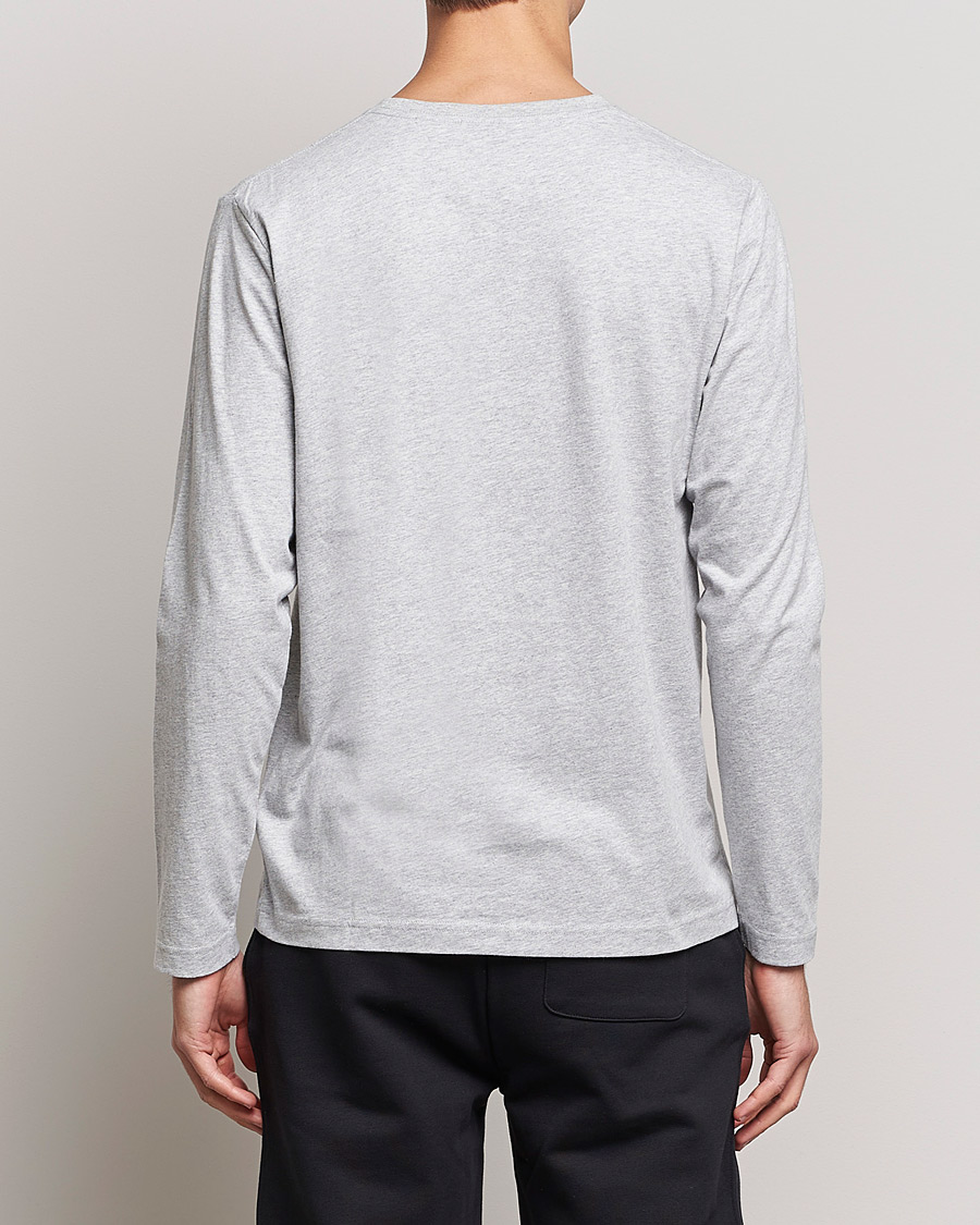Herren | T-Shirts | GANT | The Original Long Sleeve T-shirt Light Grey Melange
