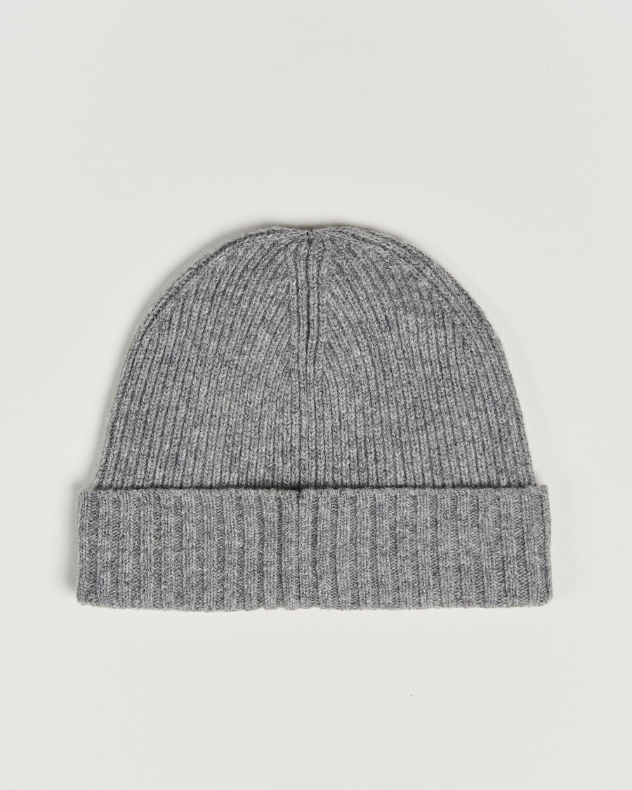 Herren | GANT Wool Lined Beanie Dark Grey Melange | GANT | Wool Lined Beanie Dark Grey Melange