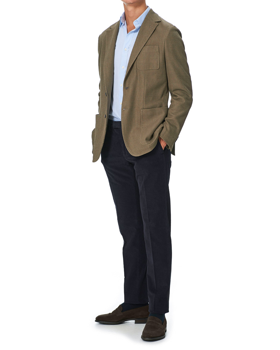 Herren | Hosen | Incotex | Slim Fit Corduroy Trousers Navy