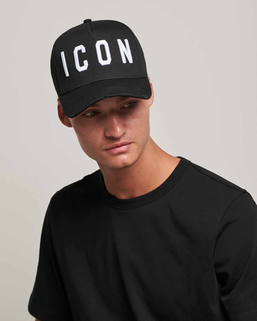 Herren | Luxury Brands | Dsquared2 | Icon Baseball Cap Black/White