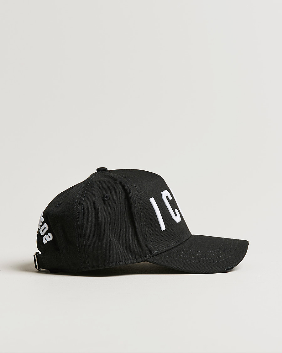 Herren | Dsquared2 Icon Baseball Cap Black/White | Dsquared2 | Icon Baseball Cap Black/White