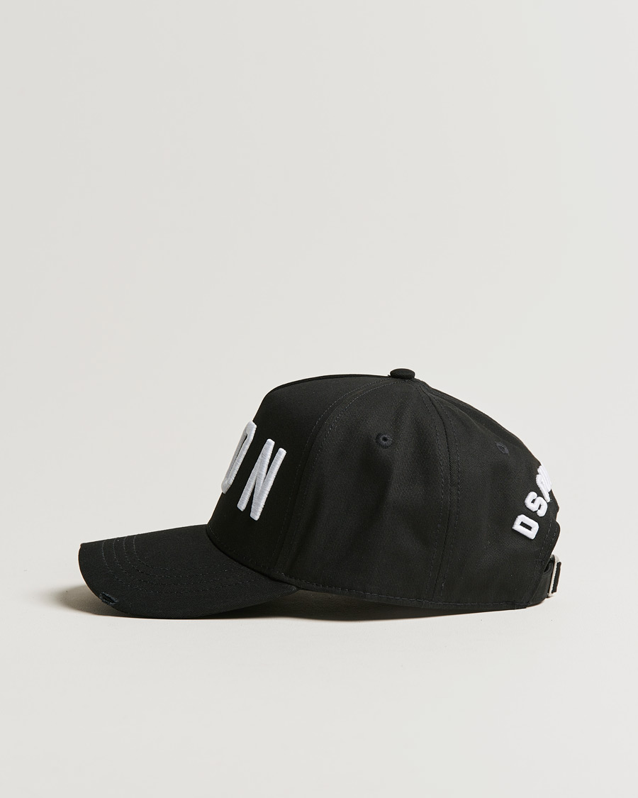 Herren | Dsquared2 Icon Baseball Cap Black/White | Dsquared2 | Icon Baseball Cap Black/White