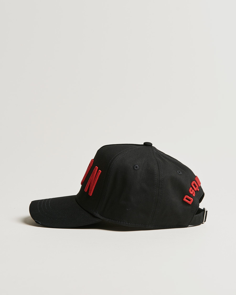 Herren | Dsquared2 Icon Baseball Cap Black/Red | Dsquared2 | Icon Baseball Cap Black/Red