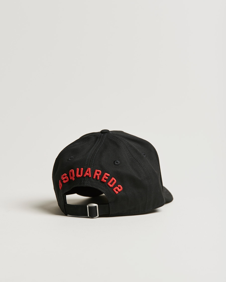 Herren | Dsquared2 Icon Baseball Cap Black/Red | Dsquared2 | Icon Baseball Cap Black/Red