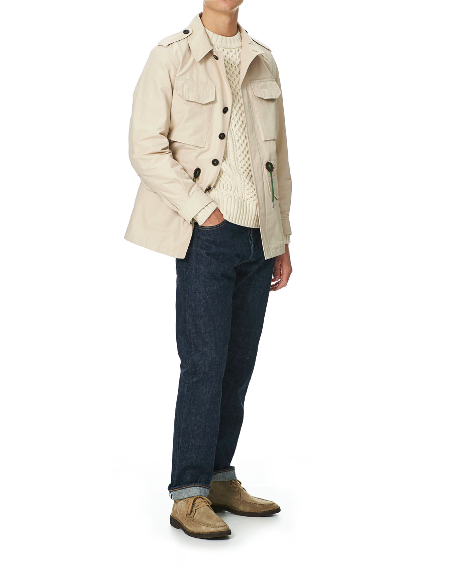 Herren | Jacken | Drake's | Cotton/Nylon Sport Jacket Ecru