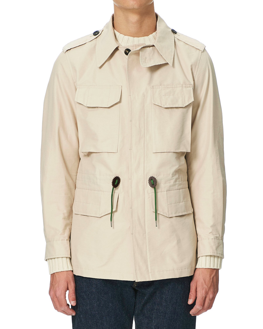Herren | Jacken | Drake's | Cotton/Nylon Sport Jacket Ecru