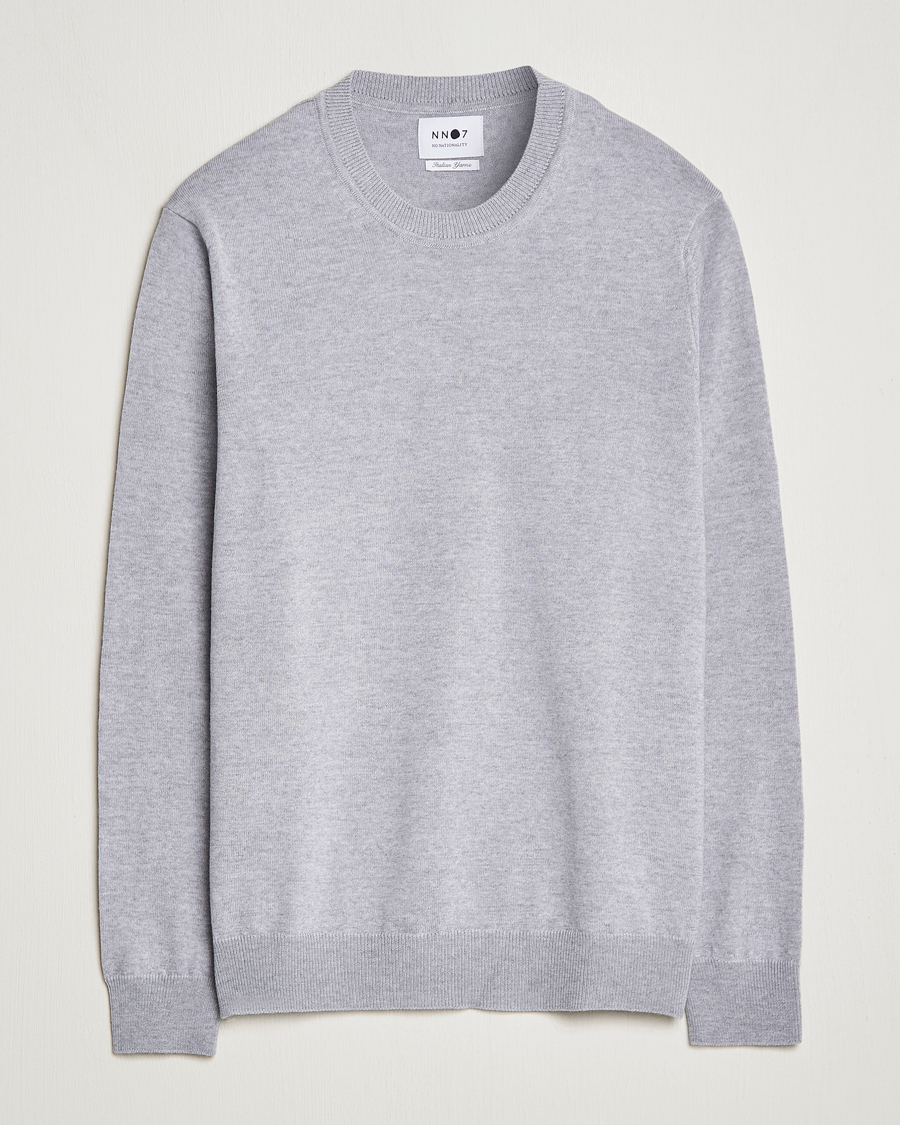 Herren | Pullover | NN07 | Ted Merino Crew Neck Pullover Light Grey