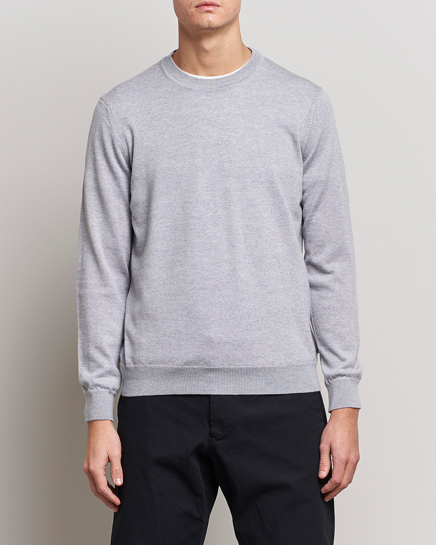 Herren | Pullover | NN07 | Ted Merino Crew Neck Pullover Light Grey