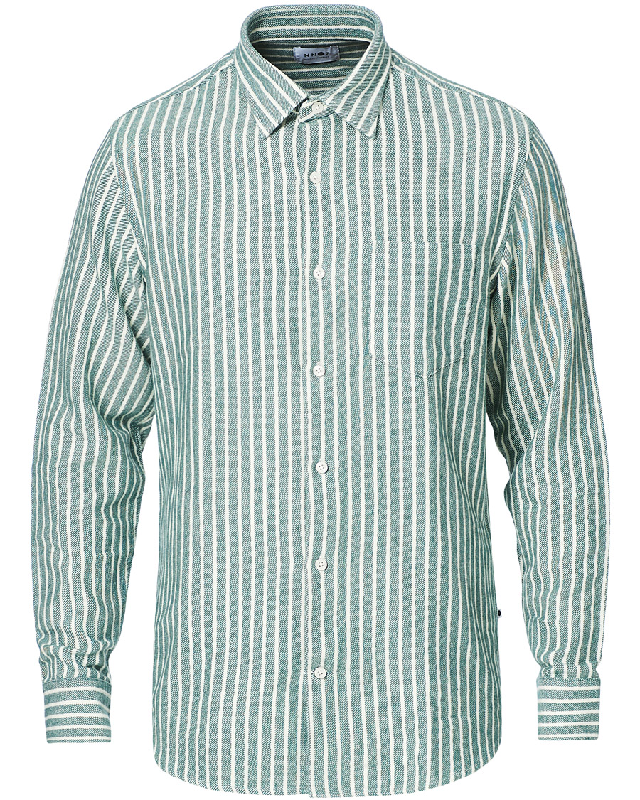 Herren | Hemden | NN07 | Errico Striped Shirt Green/White