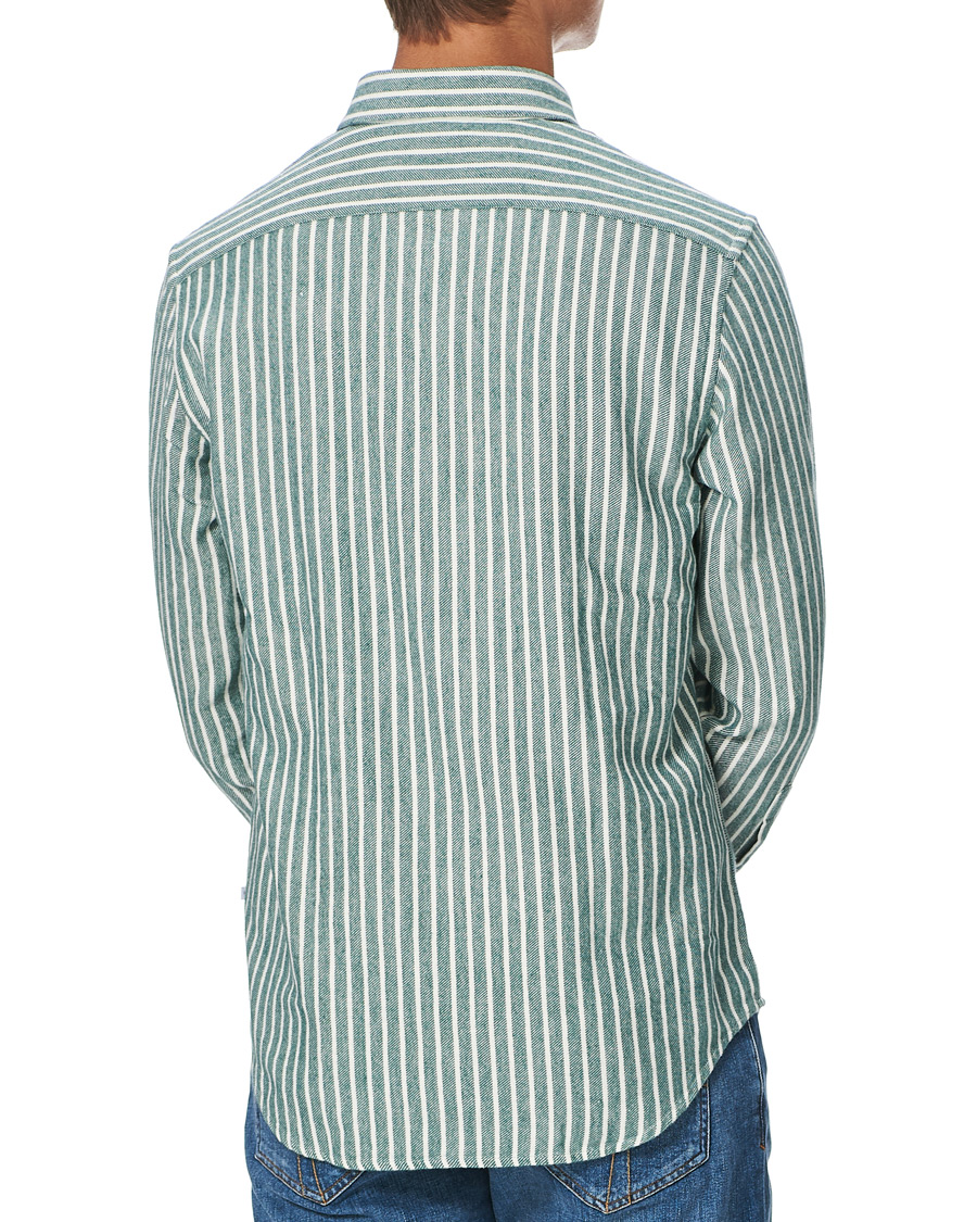 Herren | Hemden | NN07 | Errico Striped Shirt Green/White