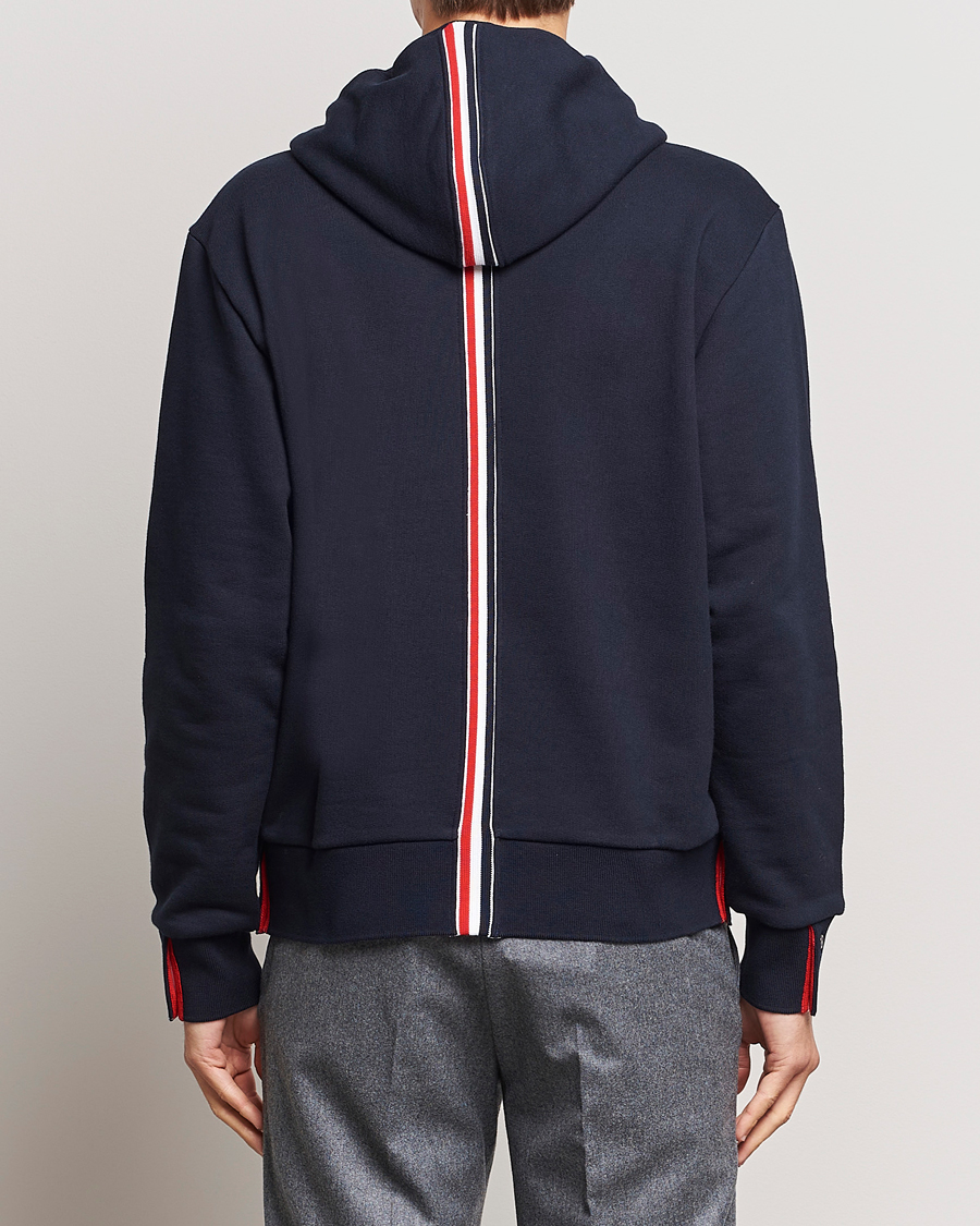 Herren | Pullover | Thom Browne | Back Stripe Hoodie Navy