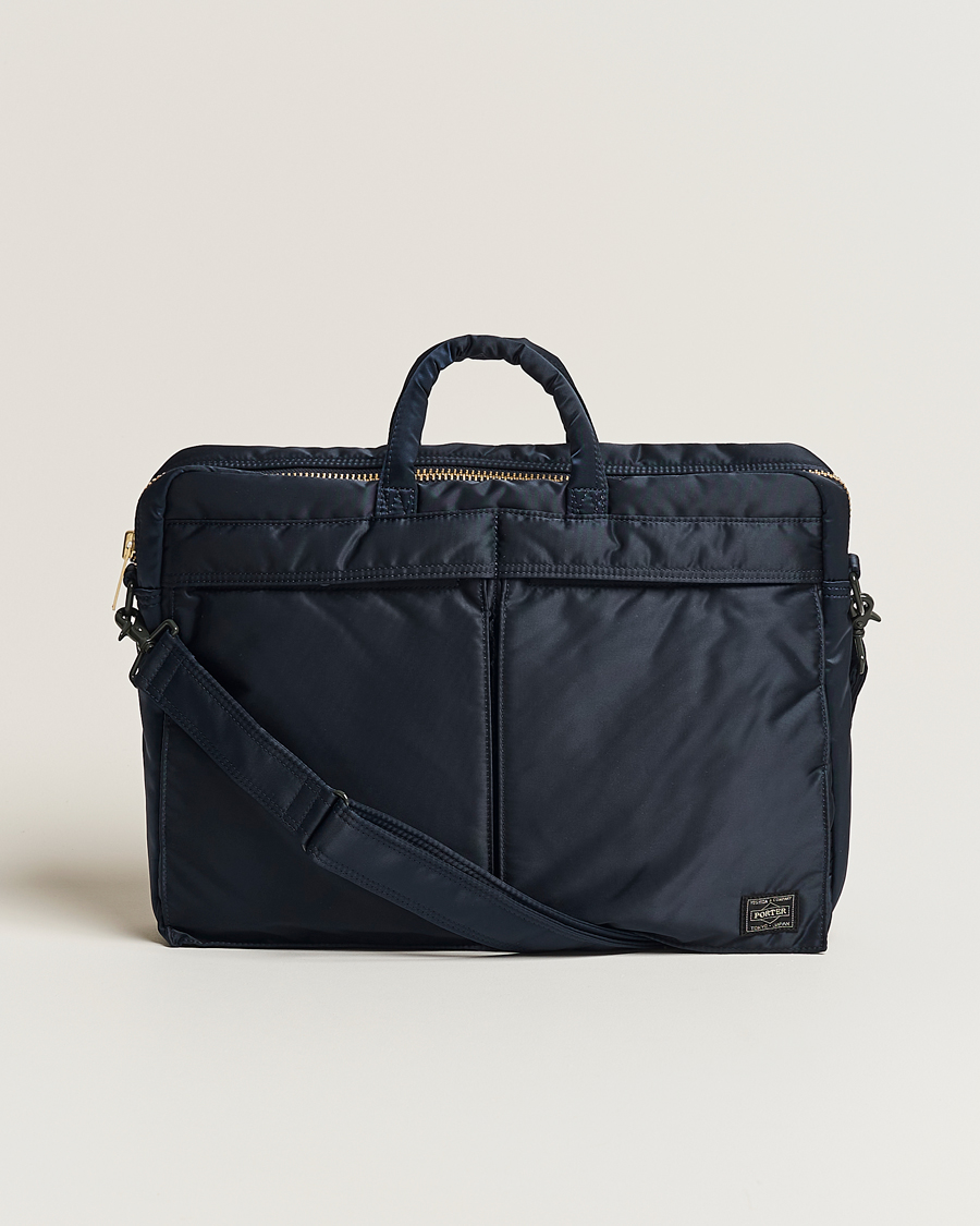 Herren | Porter-Yoshida & Co. Tanker 2Way Briefcase Iron Blue | Porter-Yoshida & Co. | Tanker 2Way Briefcase Iron Blue