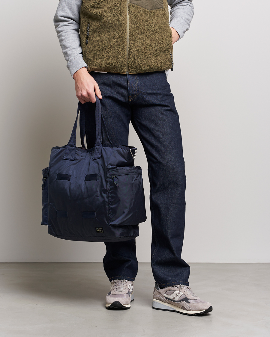 Herren | Porter-Yoshida & Co. | Porter-Yoshida & Co. | Force 2Way Tote Bag Navy Blue
