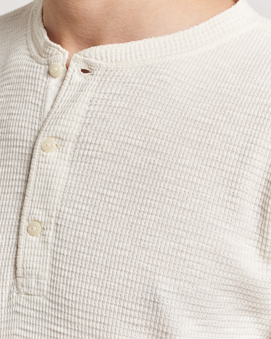 Herren | T-Shirts | RRL | Long Sleeve Henley Paper White