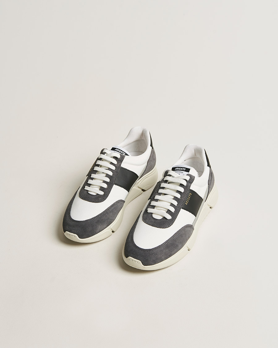 Herren | Sale | Axel Arigato | Genesis Vintage Runner Sneaker White/Grey Suede
