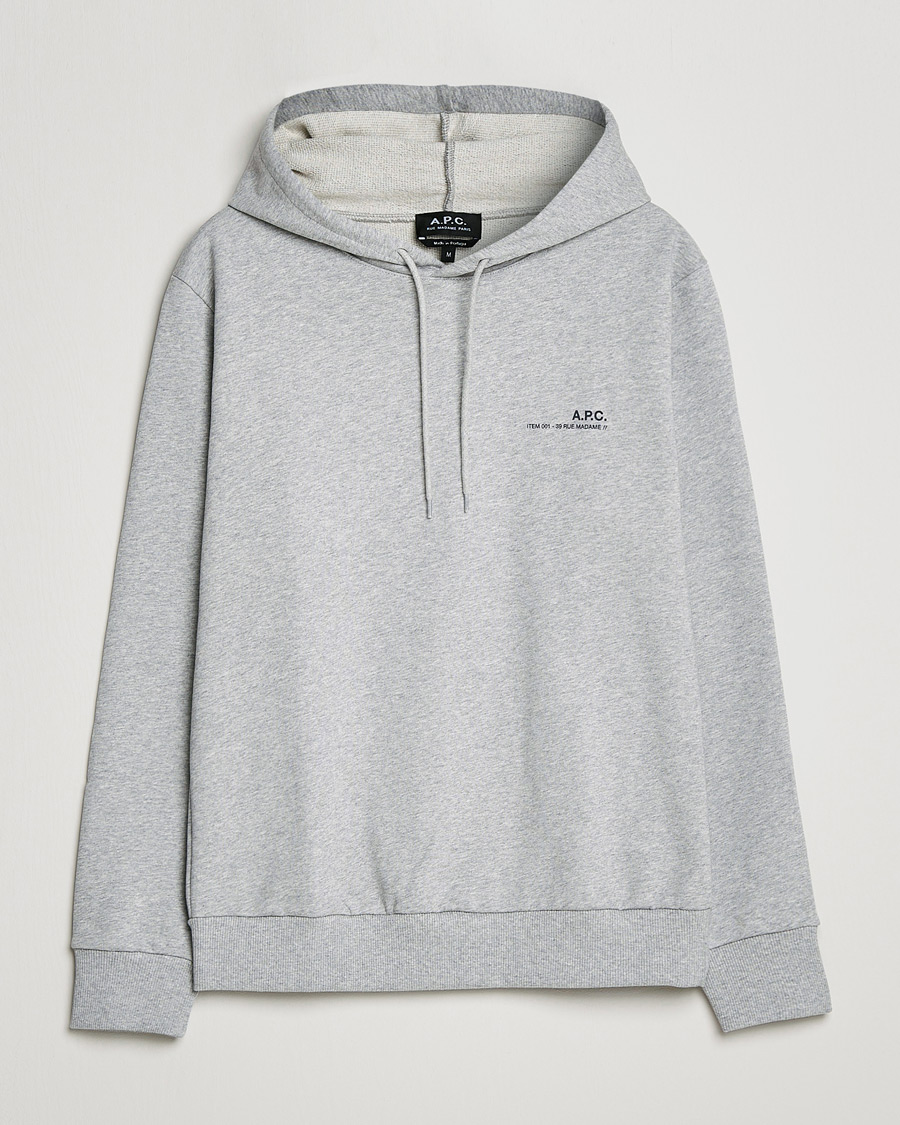 Herren | Pullover | A.P.C. | Item Hoodie Heather Grey
