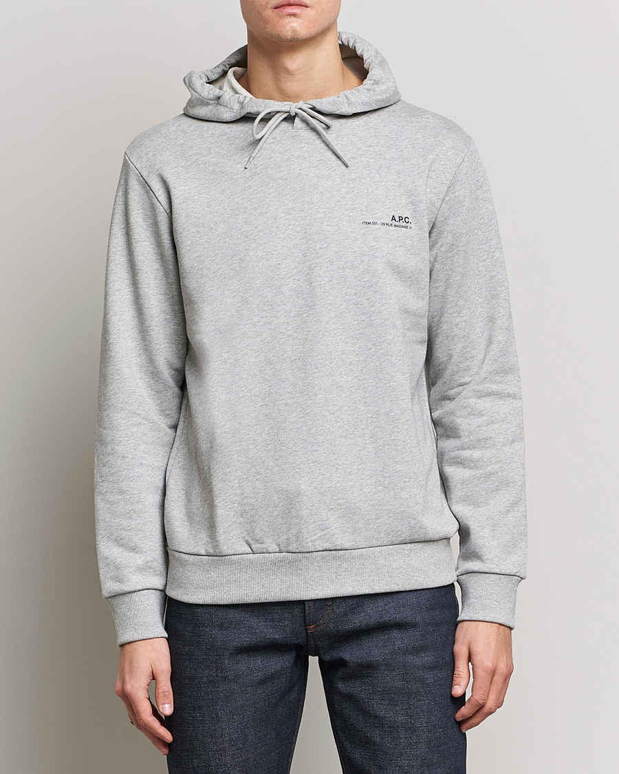 Herren | Pullover | A.P.C. | Item Hoodie Heather Grey