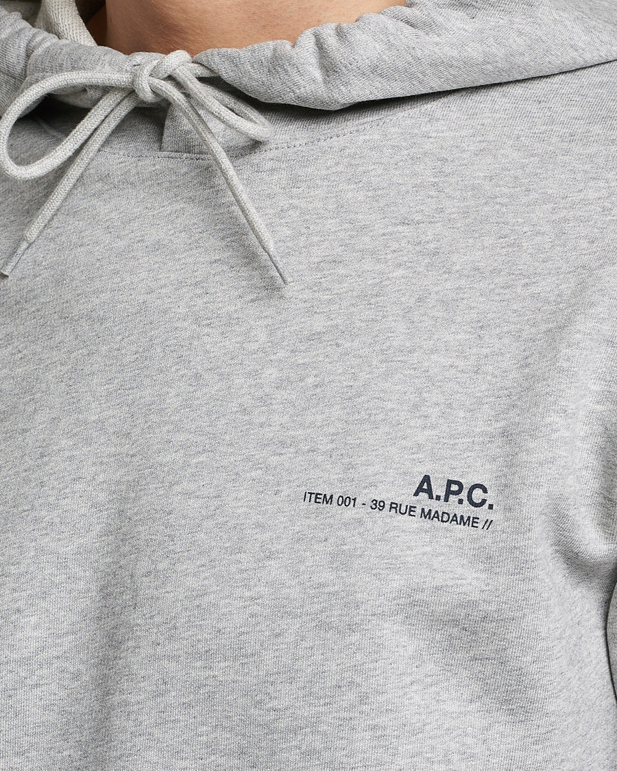 Herren | Pullover | A.P.C. | Item Hoodie Heather Grey