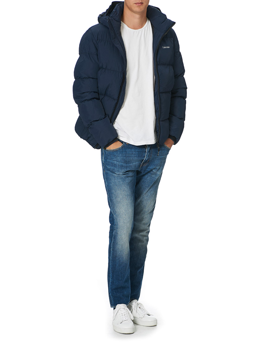 Herren | Jacken | Calvin Klein | Crinkle Nylon Puffer Jacket Navy