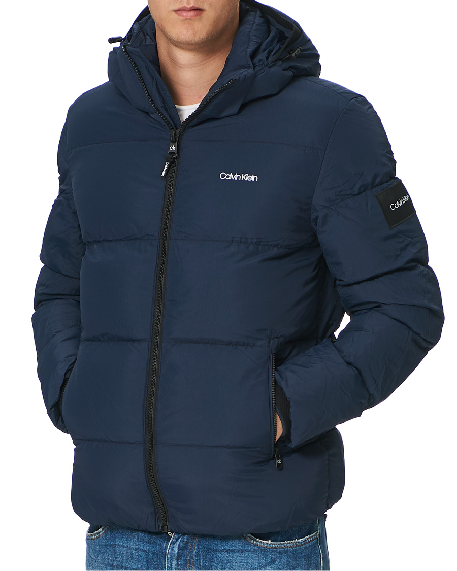 Herren | Jacken | Calvin Klein | Crinkle Nylon Puffer Jacket Navy