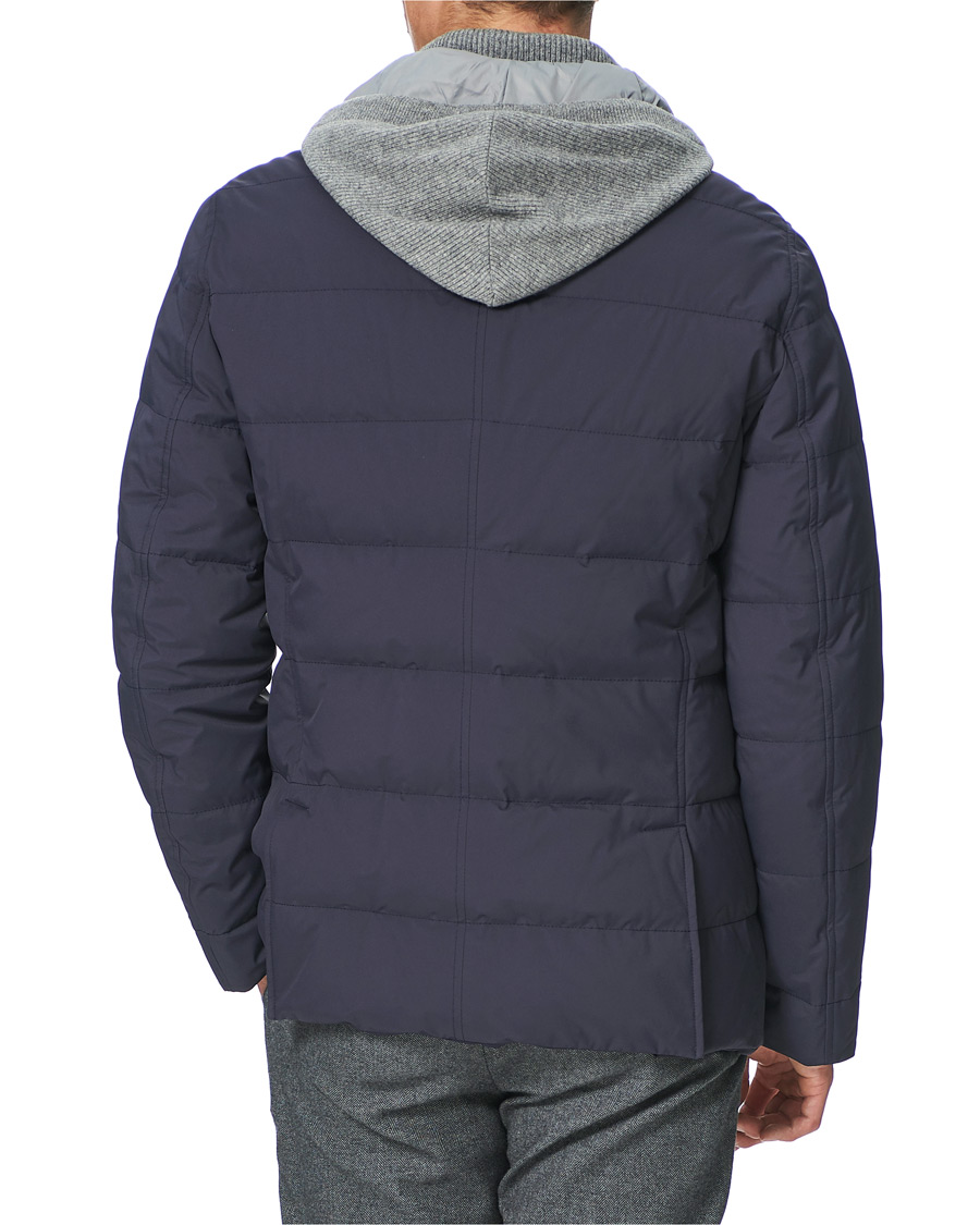 Herren | Jacken | Brunello Cucinelli | Cashmere Lined Hooded Jacket Navy