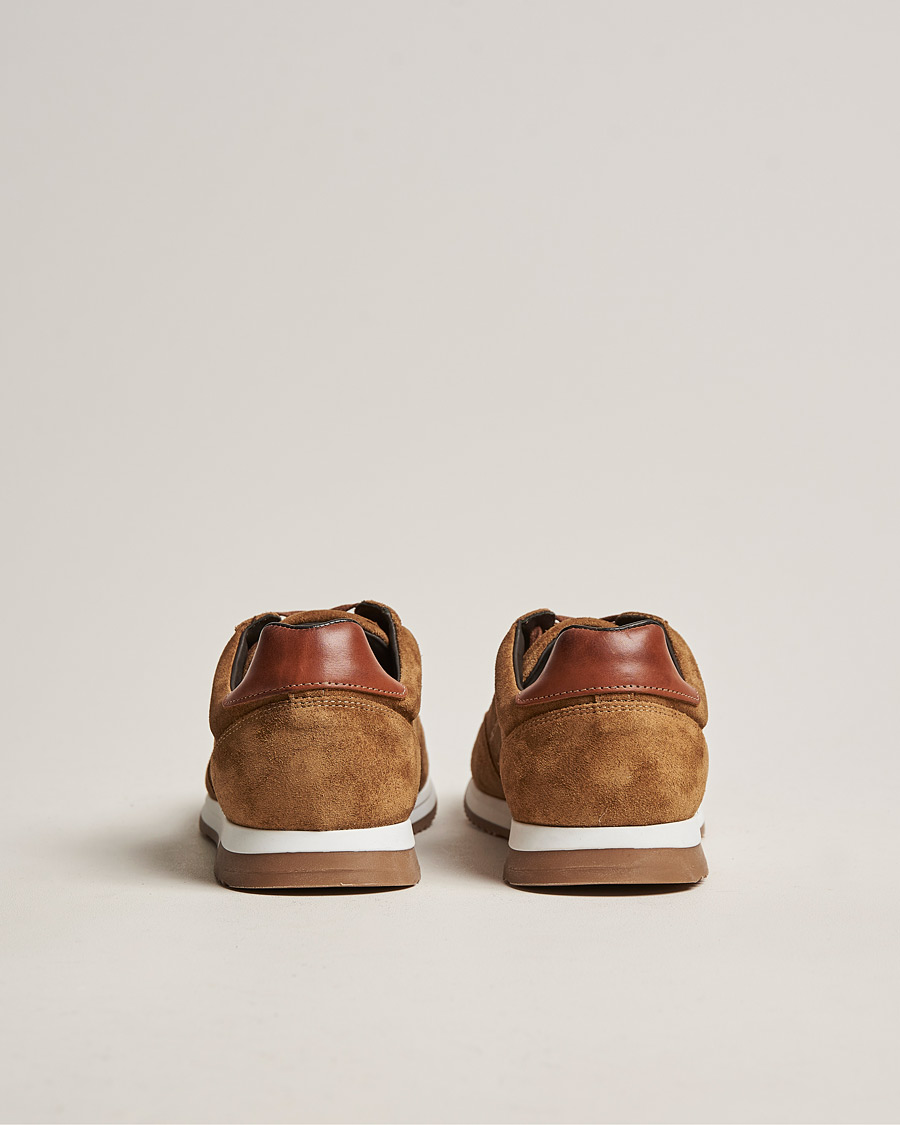Herren | Design Loake Bannister Running Sneaker Tan Suede | Design Loake | Bannister Running Sneaker Tan Suede