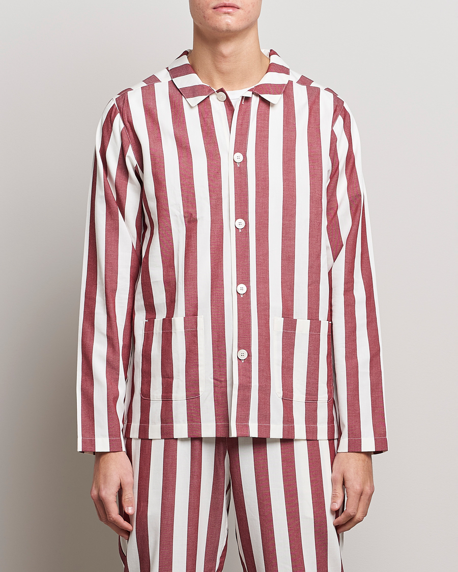Herren | Pyjama-Set | Nufferton | Uno Striped Pyjama Set Red/White
