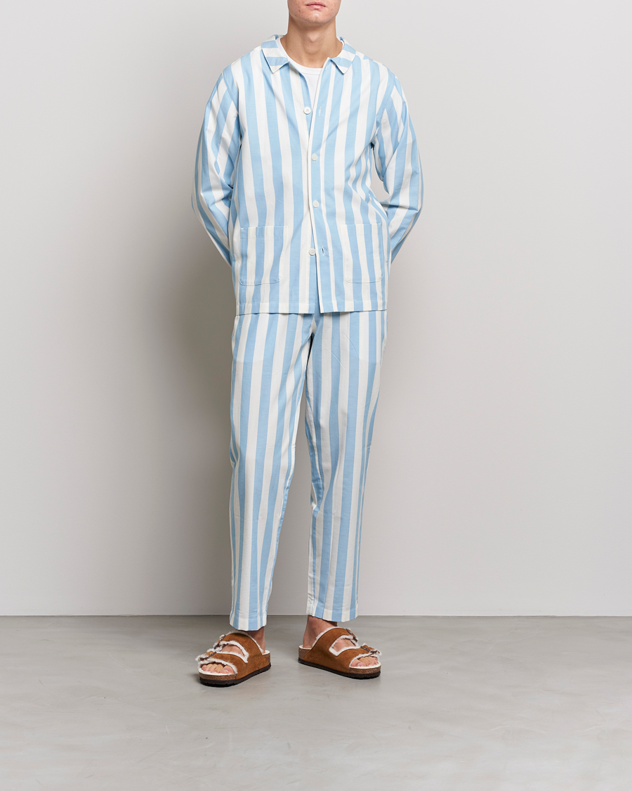 Herren | Schlafanzüge & Bademäntel | Nufferton | Uno Striped Pyjama Set Blue/White