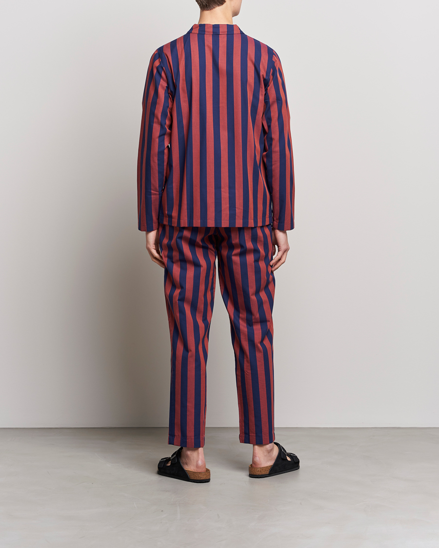 Herren | Schlafanzüge & Bademäntel | Nufferton | Uno Striped Pyjama Set Blue/Red