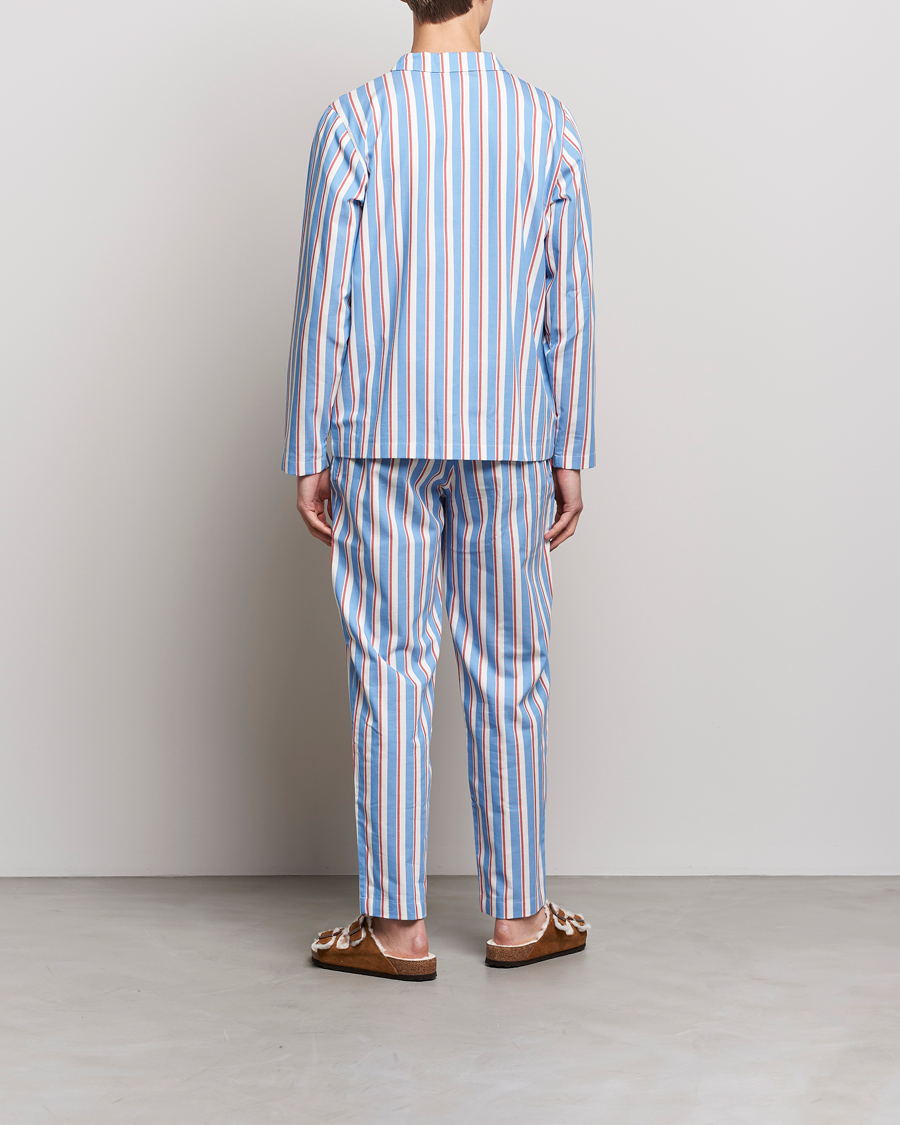 Herren | Schlafanzüge & Bademäntel | Nufferton | Uno Triple Striped Pyjama Set Blue/White/Red