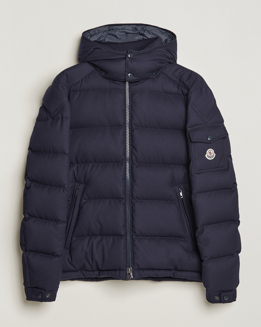 Herren | Jacken | Moncler | Montgenevre Flannel Down Jacket Navy