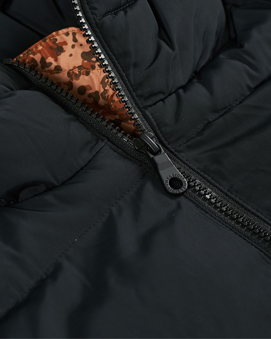 Herren | Jacken | Lyle & Scott | Earth Print Padded Jacket Jet Black