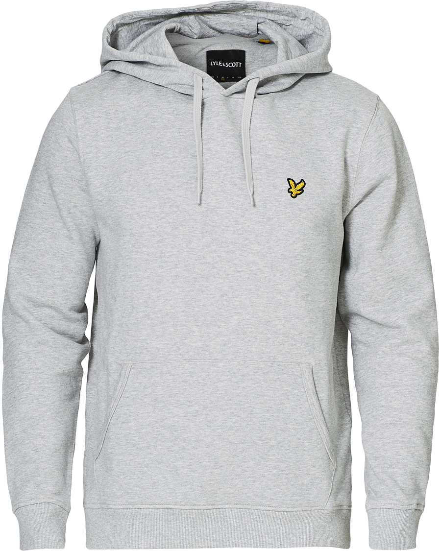 Herren | Pullover | Lyle & Scott | Organic Cotton Pullover Hoodie Light Grey Melange