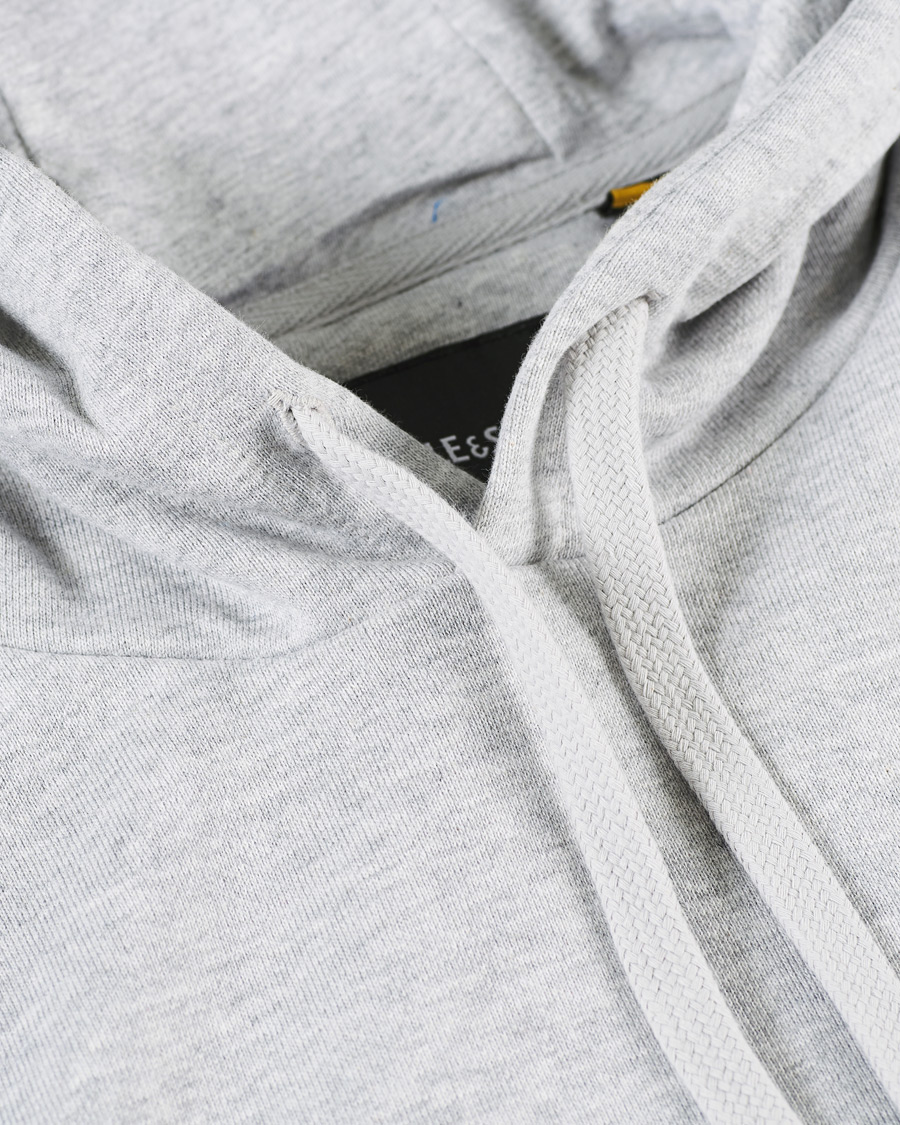 Herren | Pullover | Lyle & Scott | Organic Cotton Pullover Hoodie Light Grey Melange