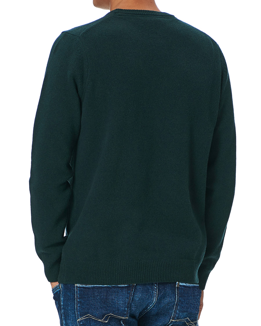 Herren | Pullover | Lyle & Scott | Lambswool Crew Neck Pullover Dark Green Marl