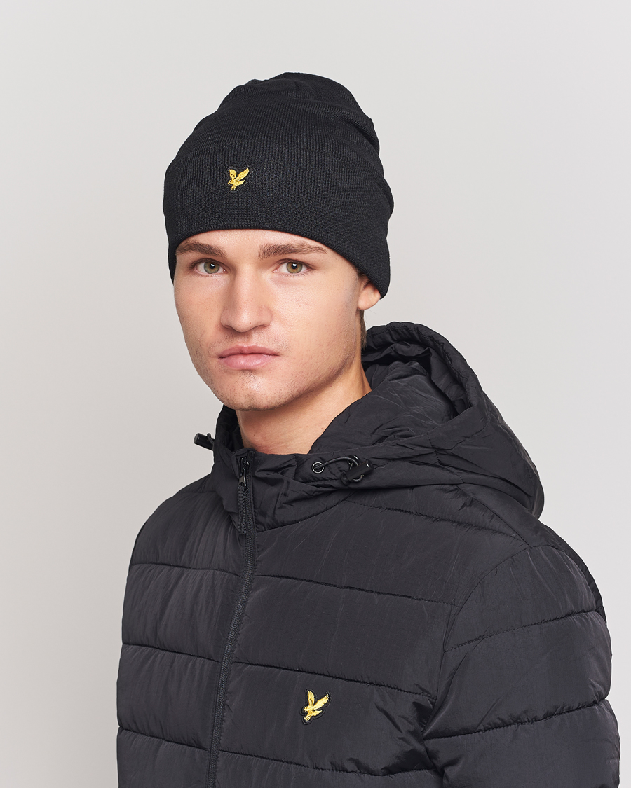 Herren | Lyle & Scott Beanie True Black | Lyle & Scott | Beanie True Black