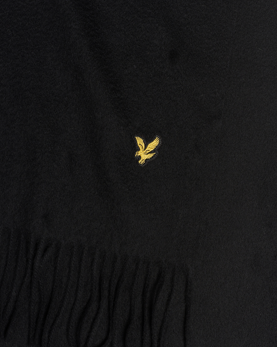 Herren | Lyle & Scott Lambswool Scarf True Black | Lyle & Scott | Lambswool Scarf True Black