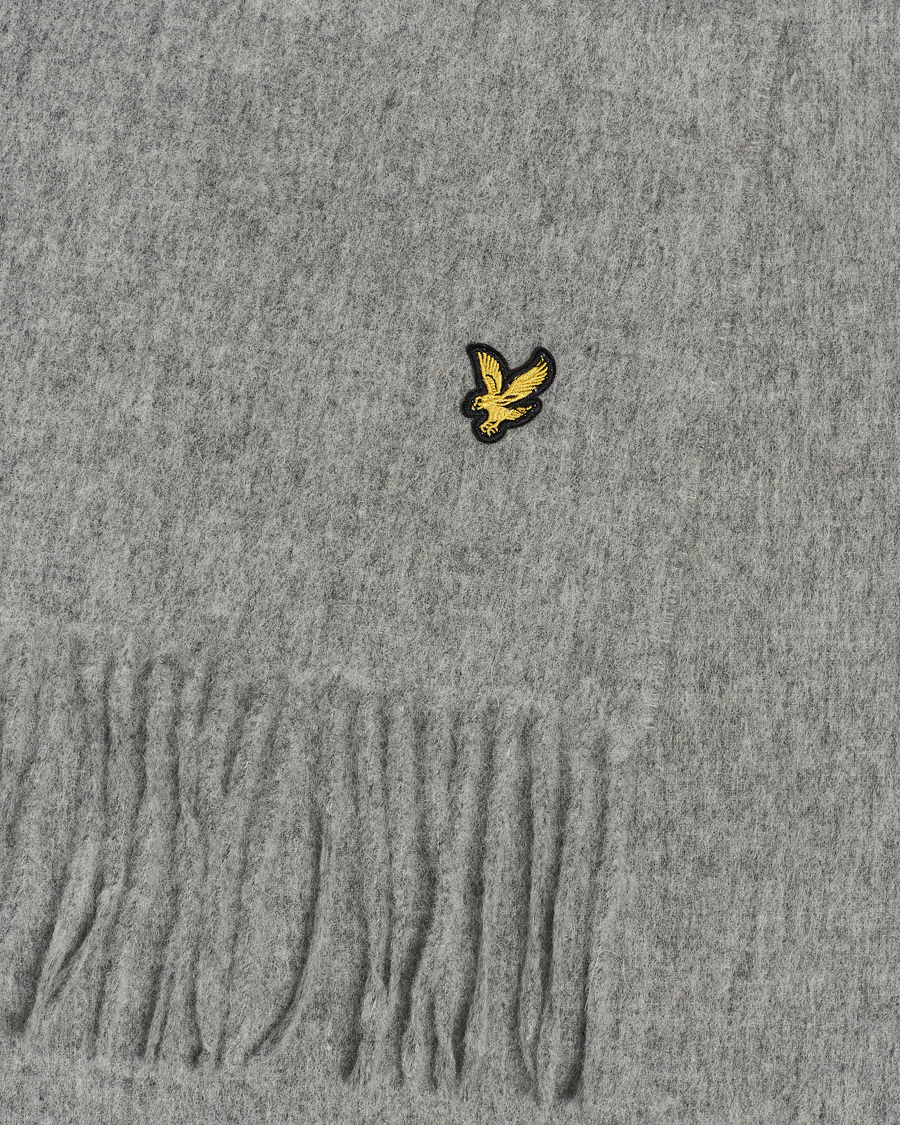 Herren | Lyle & Scott Lambswool Scarf Mid Grey Marl | Lyle & Scott | Lambswool Scarf Mid Grey Marl