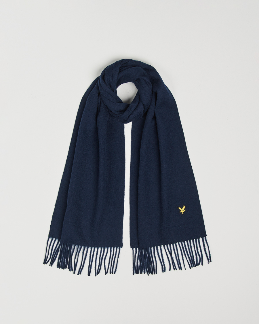 Herren | Lyle & Scott Lambswool Scarf Dark Navy | Lyle & Scott | Lambswool Scarf Dark Navy