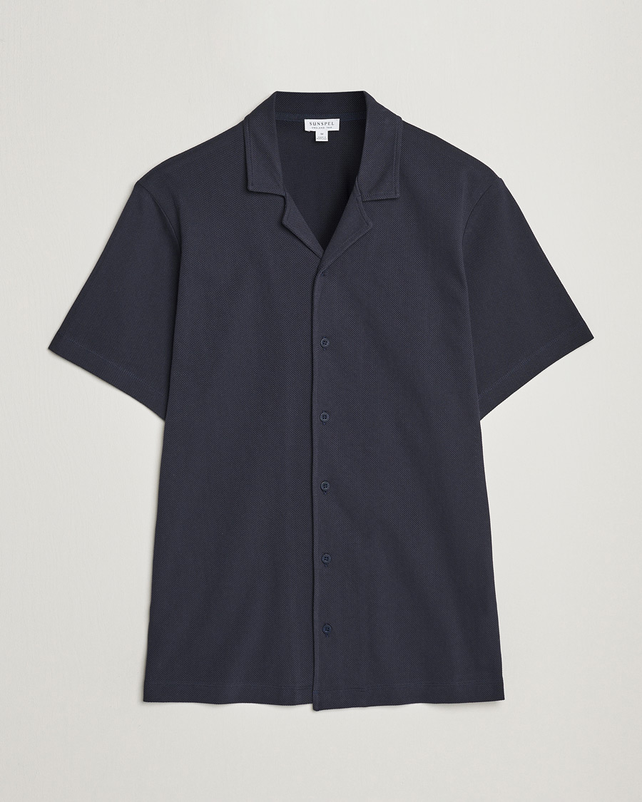 Herren | Hemden | Sunspel | Riviera Resort Shirt Navy