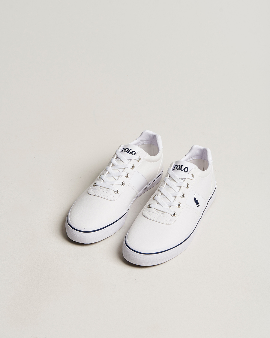 Herren | Polo Ralph Lauren Hanford Canvas Sneaker White/Navy | Polo Ralph Lauren | Hanford Canvas Sneaker White/Navy