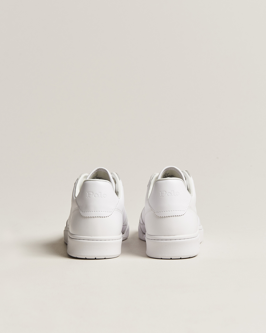 Herren | Polo Ralph Lauren Court Luxury Leather Sneaker White | Polo Ralph Lauren | Court Luxury Leather Sneaker White