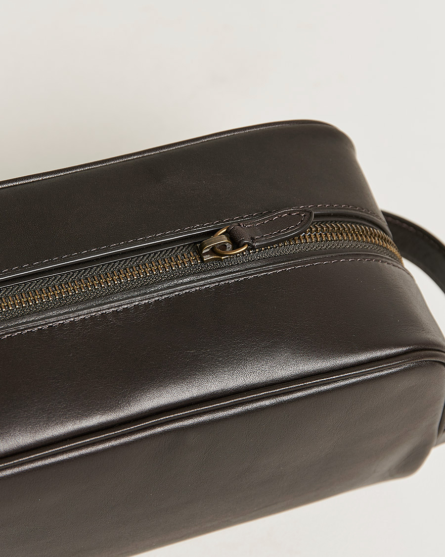 Herren | Polo Ralph Lauren Leather Washbag Brown | Polo Ralph Lauren | Leather Washbag Brown