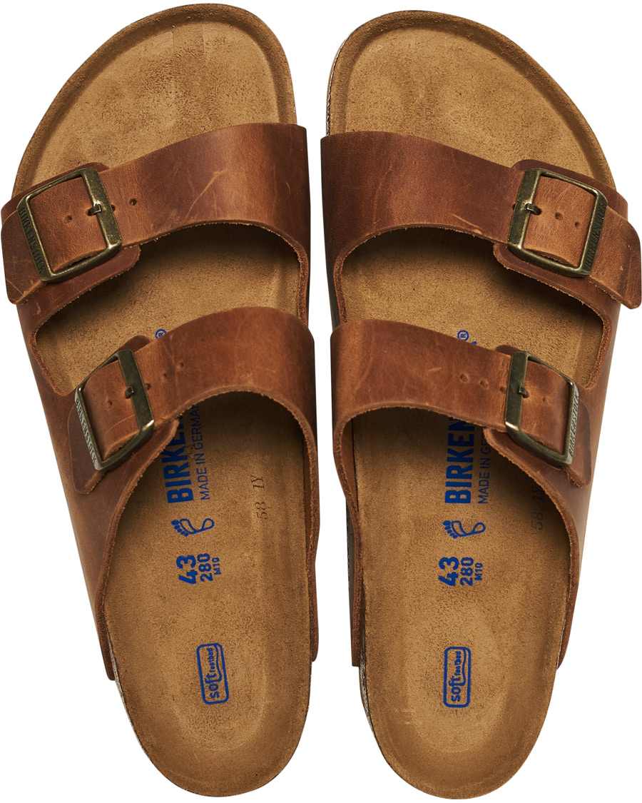 Herren | BIRKENSTOCK Arizona Soft Footbed Cognac Oiled Leather | BIRKENSTOCK | Arizona Soft Footbed Cognac Oiled Leather