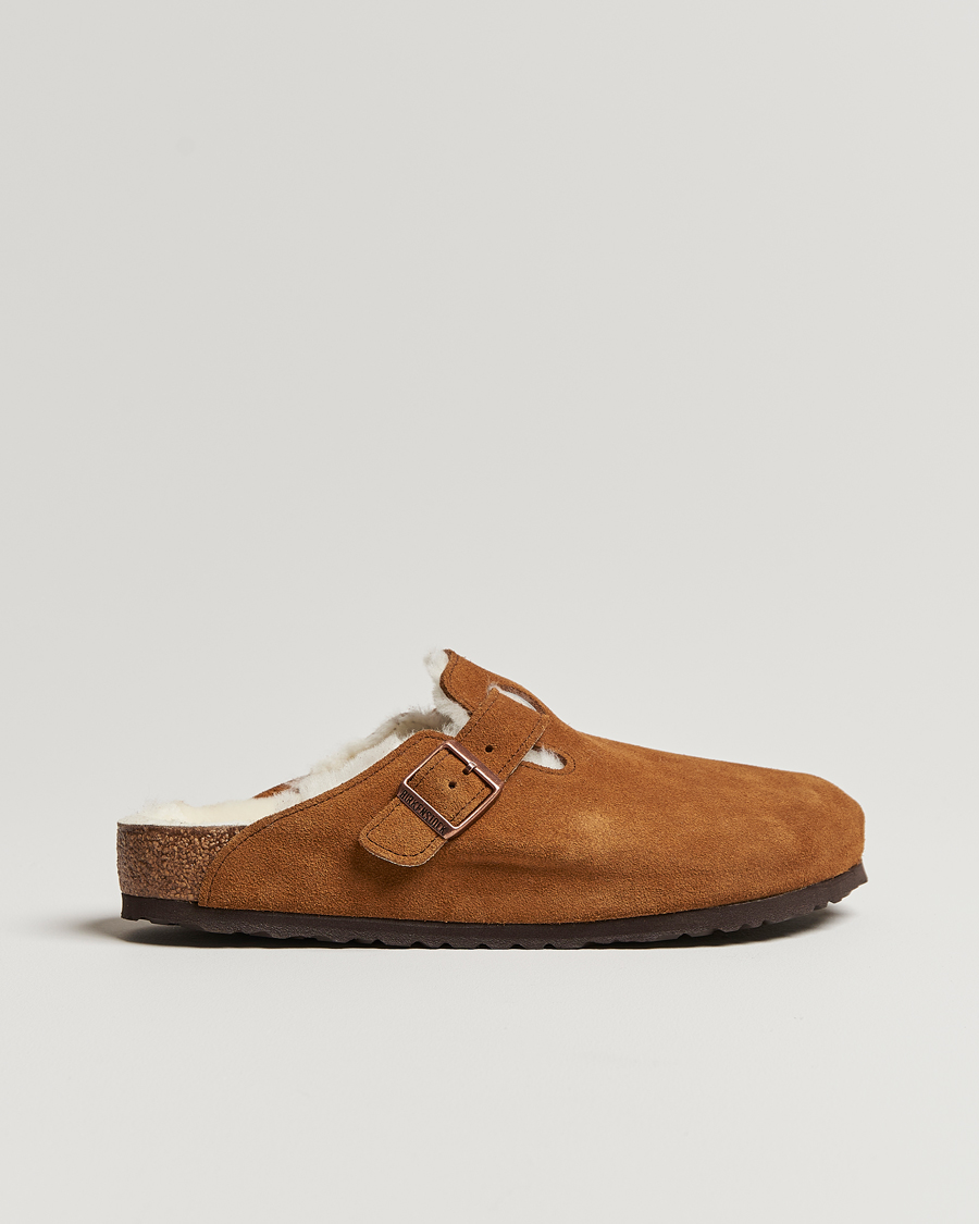 Herren | BIRKENSTOCK Boston Shearling Mink Suede | BIRKENSTOCK | Boston Shearling Mink Suede