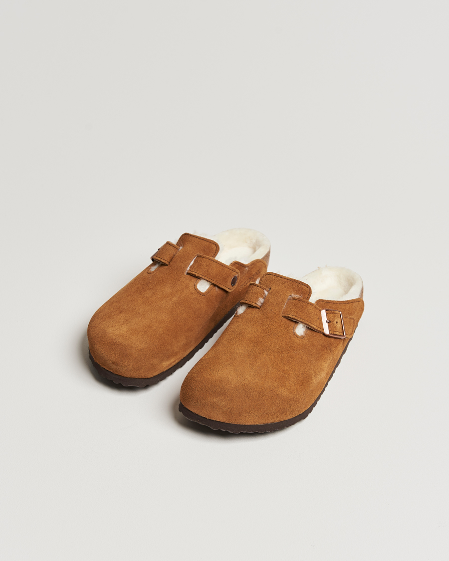 Herren | BIRKENSTOCK Boston Shearling Mink Suede | BIRKENSTOCK | Boston Shearling Mink Suede