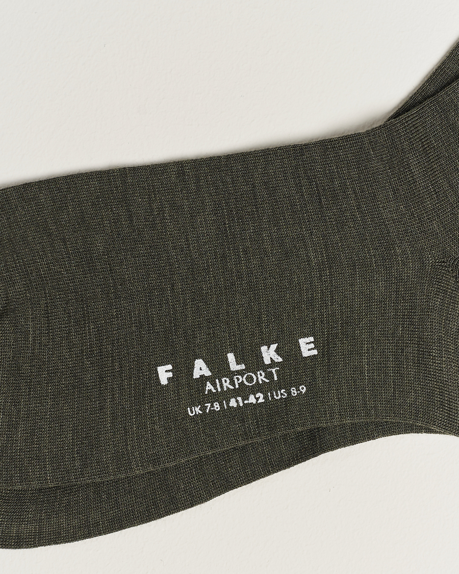 Herren | Falke | Falke | Airport Socks Green Melange