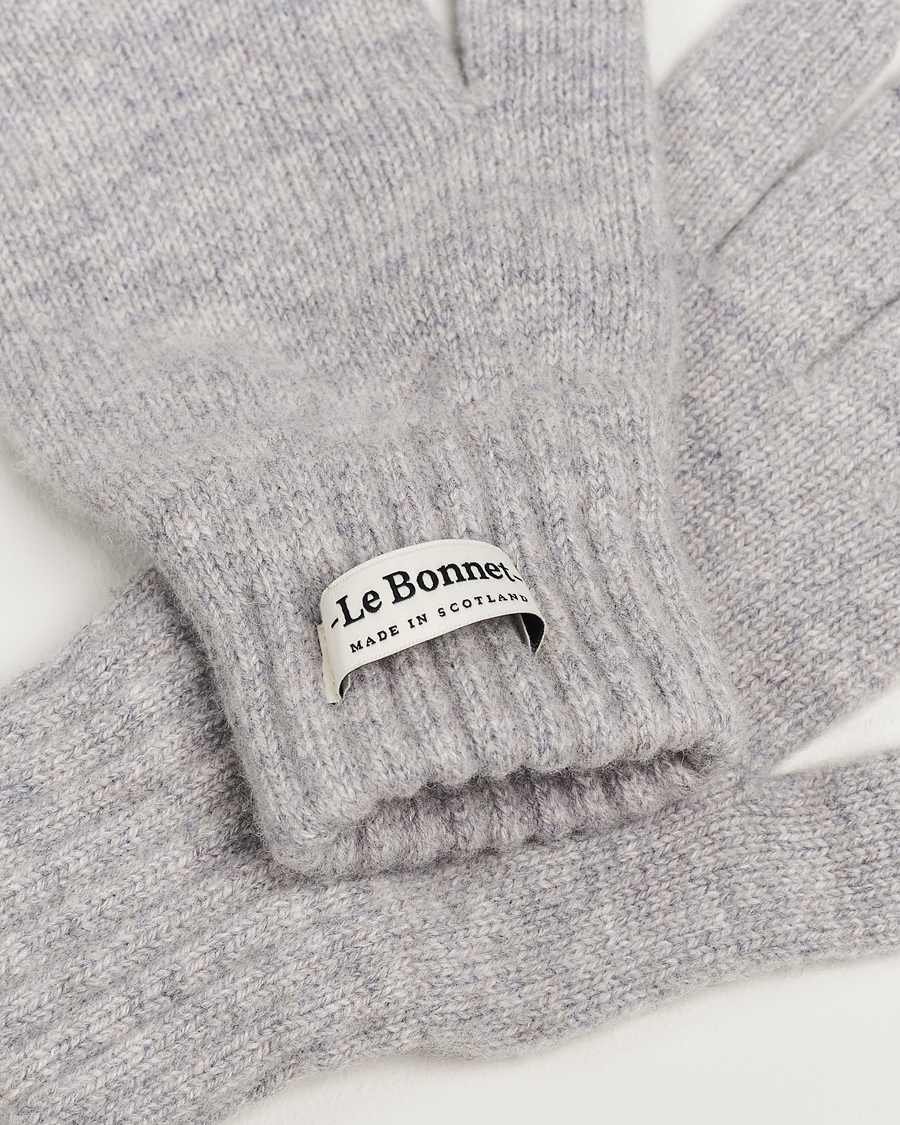 Herren | Wärmende Accessoires | Le Bonnet | Merino Wool Gloves Smoke